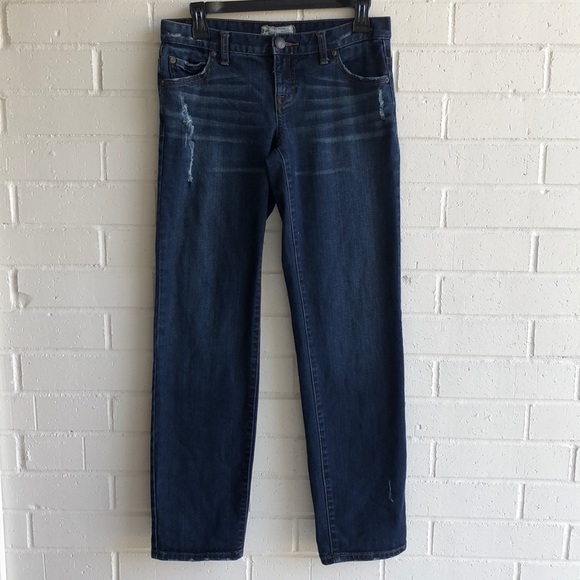 Free People Distressed Boyfriend Jeans - Picture 3 of 7